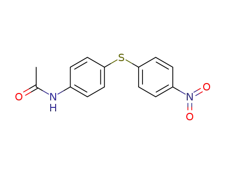 Molecular Structure of 7467-51-8 (N-{4-[(4-nitrophenyl)sulfanyl]phenyl}acetamide)