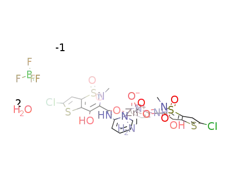 [Zn(lornoxicam)2(glycine)]BF4*2H2O