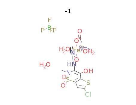 [Fe(lornoxicam)(glycine)(H2O)2]BF4*H2O