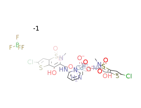 [Co(lornoxicam)2(glycine)]BF4