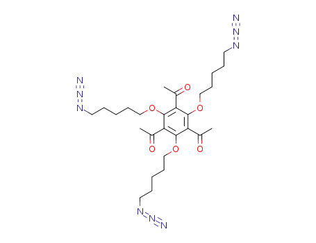 1,3,5-triacetyl-2,4,6-tris(5'-azidopentyloxy)benzene