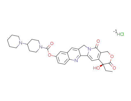 10-[4-(1-piperidino)-1-piperidino]carbonyloxycamptothecin hydrochloride
