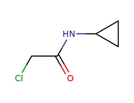 Molecular Structure of 19047-31-5 (N1-CYCLOPROPYL-2-CHLOROACETAMIDE)