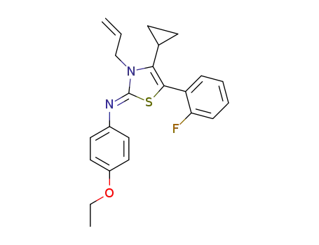 3-allyl-2-(4'-ethoxylphenylimino)-4-cyclopropyl-5-(2'-fluorophenyl)-thiazole