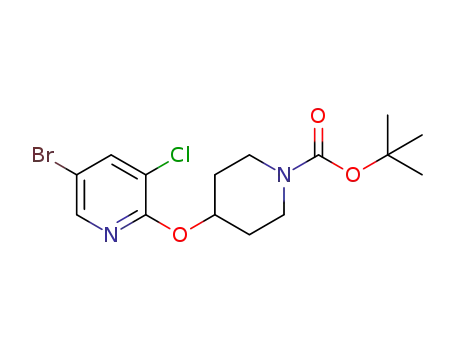 tert-butyl 4-((5-bromo-3-chloropyridin-2-yl)oxy)piperidine-1-carboxylate