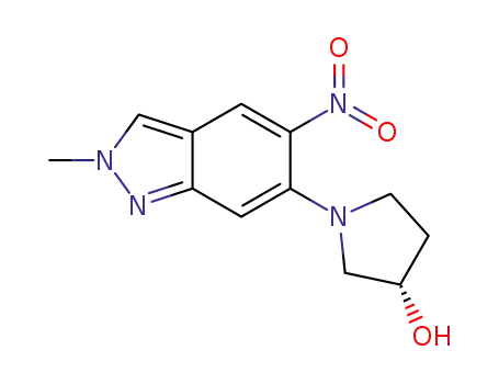 (S)-1-(2-methyl-5-nitro-2H-indazol-6-yl)pyrrolidin-3-ol