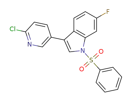 3-(6-chloropyridin-3-yl)-6-fluoro-1-(phenylsulfonyl)-1H-indole