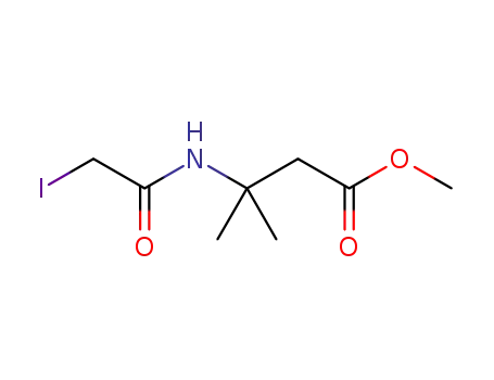 N-iodoacetyl 3-amino-3-methylbutyric acid methyl ester
