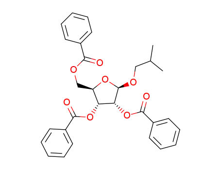 2,3,5-O-tribenzoyl-1-O-(2-methylpropyl)-β-D-ribofuranose