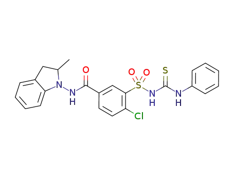 3-{[(anilinocarbonothioyl)amino]sulfonyl}-4-chloro-N-(2-methyl-2,3-dihydro-1H-indole-1-yl)benzamide