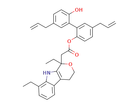 5,5'-diallyl-2'-hydroxy-[1,1'-biphenyl]-2-yl-2-(1,8-diethyl-1,3,4,9-tetrahydropyrano[3,4-b]indol-1-yl)acetate