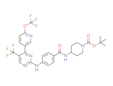 N-(1-Boc-4-piperidyl)-4-((4-(6-(trifluoromethoxy)pyridin-3-yl)-5-(trifluoromethyl)pyrimidin-2-yl)amino)benzamide