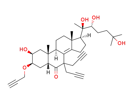 (20R,22R)-2β,20,22,25-tetrahydroxy-3β-(2-propyn-1-yl)oxy-7,7-bis(2-propyn-1-yl)-5β-cholest-8(14)-en-6-one