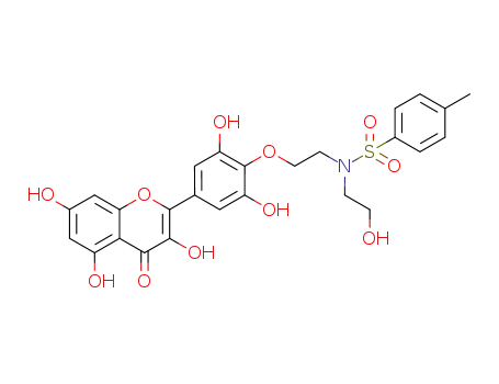 4'-O-(2-N,N-hydroxy ethyl-toluene-4-sulfonyl)-ethyl myricetin