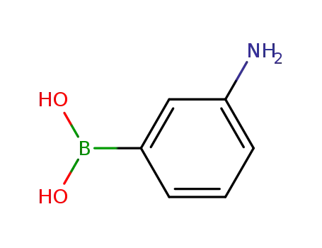 Molecular Structure of 30418-59-8 (3-Aminobenzeneboronic acid)