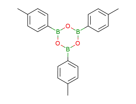 Molecular Structure of 5084-80-0 (4-Methylphenyl boronic acid anhydride)