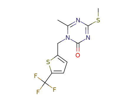 6-methyl-4-(methylthio)-1-{[5-(trifluoromethyl)thiophen-2-yl]methyl}-1,3,5-triazin-2(1H )-one