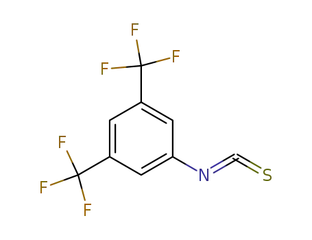 Molecular Structure of 23165-29-9 (3,5-BIS(TRIFLUOROMETHYL)PHENYL ISOTHIOCYANATE)