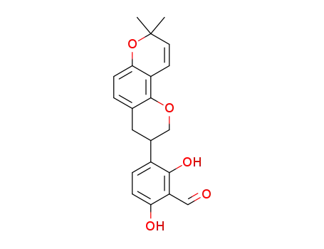 3-(8,8-dimethyl-3,4-dihydro-2H,8H-pyrano[2,3-f]chromen-3-yl)-2,6-dihydroxybenzaldehyde