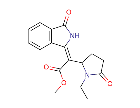 (E)-methyl 2-(1-ethyl-5-oxopyrrolidin-2-yl)-2-(3-oxoisoindolin-1-ylidene)acetate