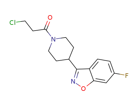 3-chloro-1-(4-(6-fluorobenzo[d]isoxazol-3-yl)piperidin-1-yl)propan-1-one