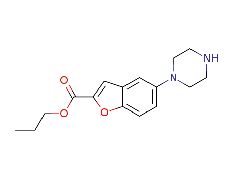 n-propyl 5-(piperazin-1-yl)benzofuran-2-carboxylate