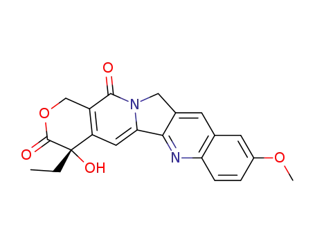 Molecular Structure of 19685-10-0 (9-methoxycamptothecin)