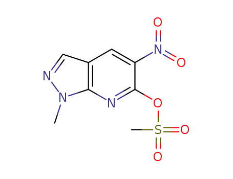 1-methyl-5-nitro-1H-pyrazolo[3,4-b]pyridin-6-yl methanesulfonate