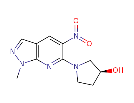 (S)-1-(1-methyl-5-nitro-1H-pyrazolo[3,4-b]pyridin-6-yl)pyrrolidin-3-ol