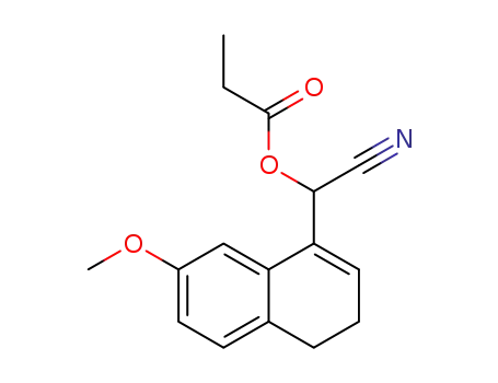 1-cyano-1-(7-methoxy-3,4-dihydro-1-naphthyl)methanol propionate