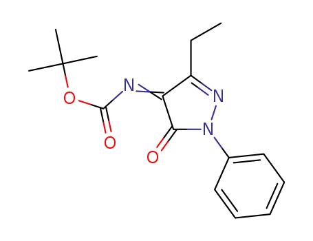 tert-butyl (3-ethyl-5-oxo-1-phenyl-1,5-dihydro-4H-pyrazol-4-ylidene)carbamate