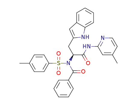 (2S)-3-(1H-indol-2-yl)-2-[N-(4-methylbenzenesulfonyl)-1-phenylformamido]-N-(4-methylpyridin-2-yl)propanamide