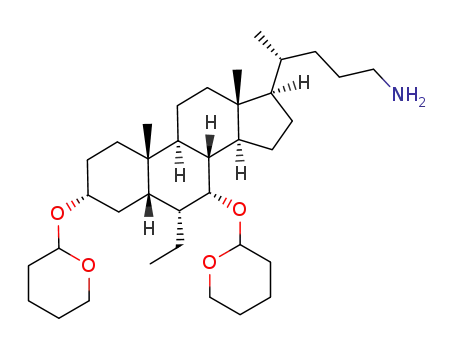 (4R)-4-[(3R,5S,6R,7R,8S,9S,10S,13R,14S,17R)-6-ethyl-10,13-dimethyl-3,7-di(tetrahydropyran-2-yloxy)-2,3,4,5,6,7,8,9,11,12,14,15,16,17-tetradecahydro-1H-cyclopenta[a]phenanthren-17-yl]pentan-1-amine