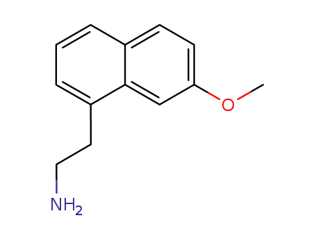 Molecular Structure of 138113-09-4 (2-(7-Methoxynaphthalen-1-yl)ethanamine)
