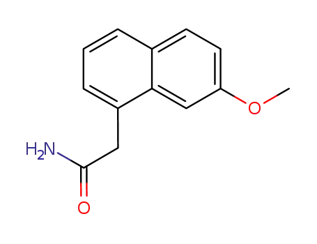 Molecular Structure of 138113-07-2 (2-(7-Methoxynaphthalen-1-yl)acetamide)