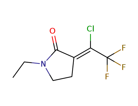 (Z)-3-(1-chloro-2,2,2-trifluoroethylidene)-1-ethylpyrrolidin-2-one