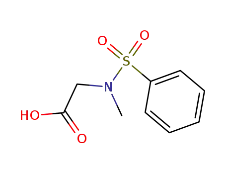 Molecular Structure of 46376-16-3 (PHENYLSULFONYL-SAR-OH)