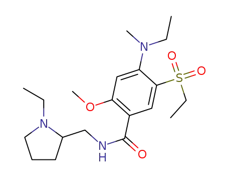 4-ethylmethylamino-N-((1-ethyl-2-pyrrolidinyl)methyl)-5-(ethylsulfonyl)-2-methoxybenzamide