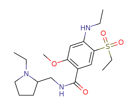 4-ethylamino-N-((1-ethyl-2-pyrrolidinyl)methyl)-5-(ethylsulfonyl)-2-methoxybenzamide