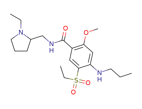 4-n-propylamino-N-((1-ethyl-2-pyrrolidinyl)methyl)-5-(ethylsulfonyl)-2-methoxybenzamide
