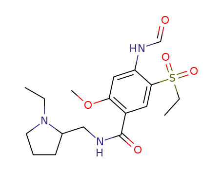 4-formylamino-N-((1-ethyl-2-pyrrolidinyl)methyl)-5-(ethylsulfonyl)-2-methoxybenzamide