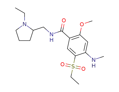 4-methylamino-N-((1-ethyl-2-pyrrolidinyl)methyl)-5-(ethylsulfonyl)-2-methoxybenzamide