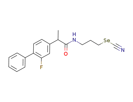2-(2-fluorobiphenyl-4-yl)-N-(3-selenocyanatopropyl)propanamide