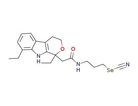 2-(1,8-diethyl-1,3,4,9-tetrahydropyrano[3,4-b]indol-1-yl)-N-(3-selenocyanatopropyl)acetamide