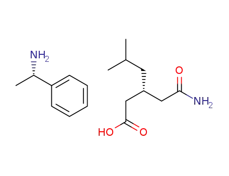 1‐phenylethan‐1‐amine 3‐(carbamoylmethyl)‐5‐methylhexanoate