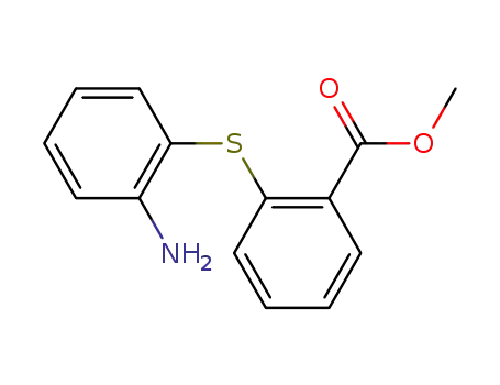 Molecular Structure of 100866-62-4 (Benzoic acid, 2-[(2-aminophenyl)thio]-, methyl ester)