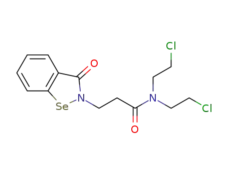 N,N-bis(2-chloroethyl)(benzisoselenazol-3-one-2-yl)propanamide