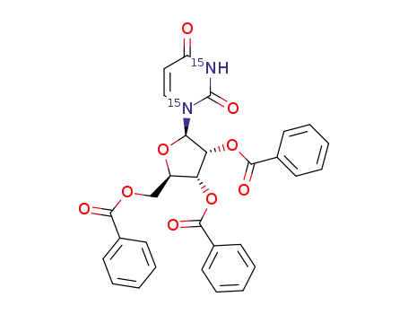 1,3-15N2-2’,3’,5’-O-benzoyl uridine