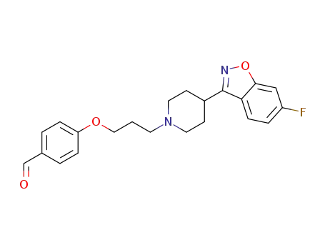 4-(3-(4-(6-fluorobenzo[d]isoxazol-3-yl)piperidin-1-yl)propoxy)benzaldehyde