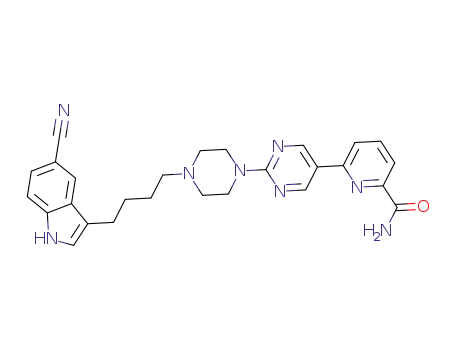 6-(2-(4-(4-(5-cyano-1H-indol-3-yl)butyl)piperazin-1-yl)pyrimidin-5-yl)pyridine-2-carboxamide